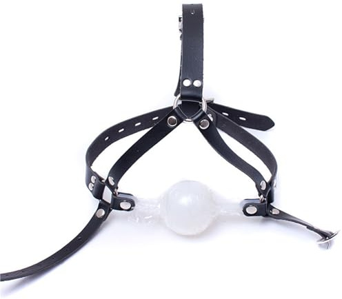HTdangT Bondage Con Bavaglio Per Bocca SM Silicone Gag Ball BDSM Imbracatura La Testa In Pelle Regolabile Gioco Erotico Schiavo Flirtare Giocattolo Sessuale Per Coppie