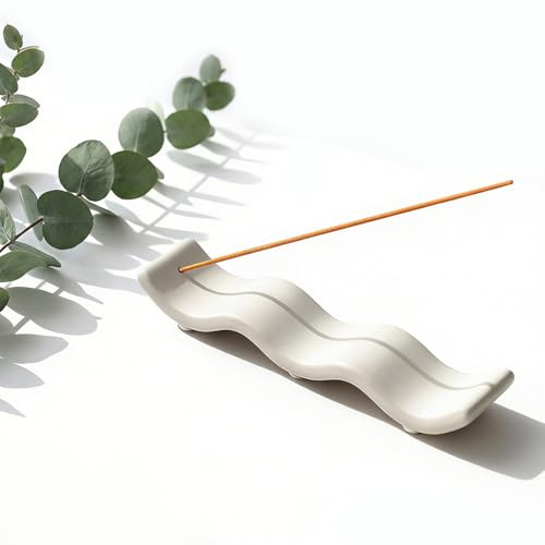 Katyjun Räucherstäbchen Halter Für Räucherwerk Und Dekoration Räucherstäbchen Halterung Zur Entspannung Bei Yoga Incense Holder Mit Effektiver Aschesammelfunktion Aus Keramik