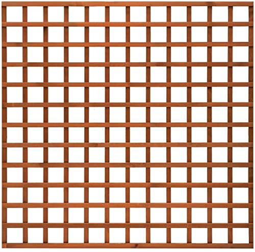 Timber Products (PACK OF 5) 6x6 Wooden Square Trellis Fence Panels (1.83m x 1.83m) 6ft x 6ft Lattice Trellis