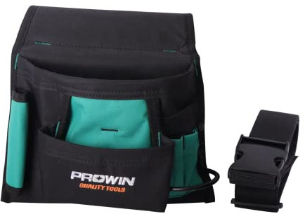 Prowin Pockets Waterproof Canvas Fabric Carpenters Plumbers Multisize 13 to 23 inches Heavy Duty Electrical garden Tool Bag multi tool pouch with belr Tool Bag Large Capacity