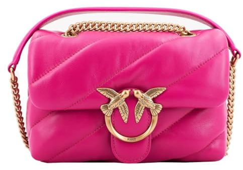 Pinko, LOVE MINI PUFF CL SHEEP NAPPA Donna, N17Q_PINK ANTIQUE GOLD, One size