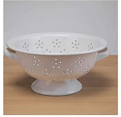 BGFYUSF Fruteros Frutero Blanco con Ventilaciones, Frutero Decorativo Esmaltado, Elegante Cuenco para Servir Reutilizable Tipo China Decorativo