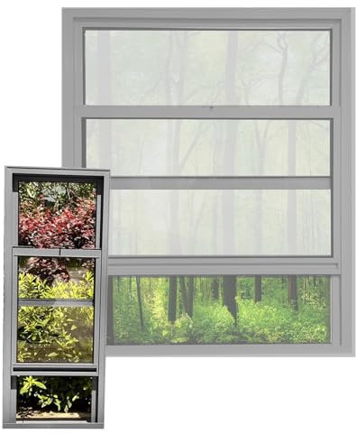 HJLKDYM Aluminium-Servicefenster Für Speisewagen, Versenktes Schiebefenster Mit Griff, Hühnerstall, Keller, Wohnzimmer, Küche(Grey,50x100cm)