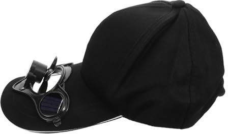 Garneck Solarventilatorkappe Baseballkappe Für Männer Schirmmütze Frauen Baseball Kappe Männer Baseballmütze Lässiger Sonnenhut Baseballmütze Für Männer Outdoor-sportkappe Black Motor-