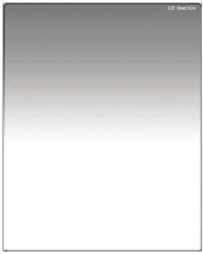 ICE 150mm x 190mm Soft Grad Filter Neutral Density Optical Glass ND GND with Hard Clamshell Case (ND4 2 Stops)