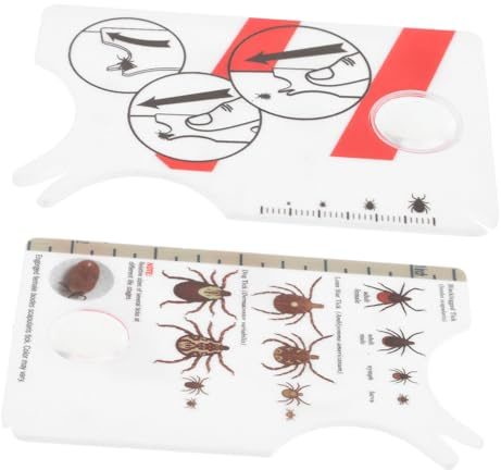 Happyyami 2piezas Atrapa Garrapatas para Mascotas De Mano Portátil Herramienta De Plástico para Eliminar Piojos Uso Fácil Exteriores