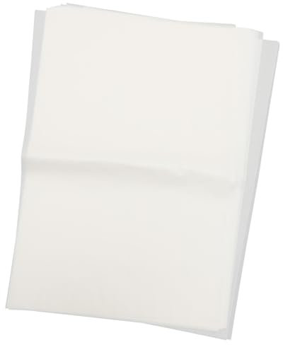 MAGICLULU Papier Sulfurisé Blanc Non Fluorescent 50 Feuilles Résistant À Lhuile Et À Leau Pour Barbecue Poisson Et Pâtisserie