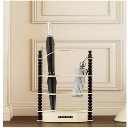 Umbrella stand Vintage Hollow Out Umbrella Stand Organizer for Home Entryway, Front Door, Entry Hallway - Decorative Umbrella Holder Storage Rack for Walking Stick Canes Umbrella holder(White)
