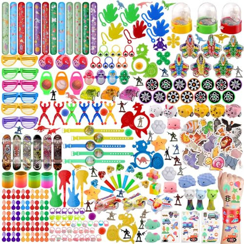nicknack Party Bag Fillers for Kids 300pcs, 31 Type Small Toy Bulk for Party Bags, Prize for Kid, Classroom Rewards, Goody Bag, Pinata Stocking Fillers for Birthday Party