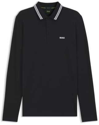 BOSS Mens Plisy 10266738 01 Polo Shirt Long Sleeve