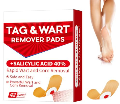 GXGM 42 patchs anti-cors, élimination des verrues, callosités des pieds, élimination rapide, sûre et facile des verrues et callosités, soulagement efficace de la douleur