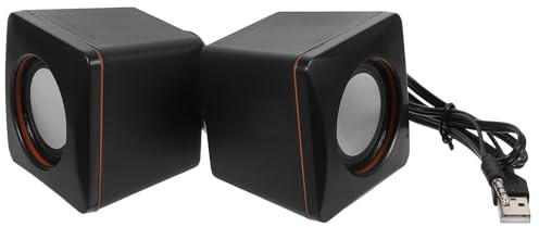 Gadpiparty Mini Altavoz Transmisión de Audio Estable Diseño Compacto en Abs USB para Computadora de Escritorio y Tablet para Uso en Oficina y Hogar