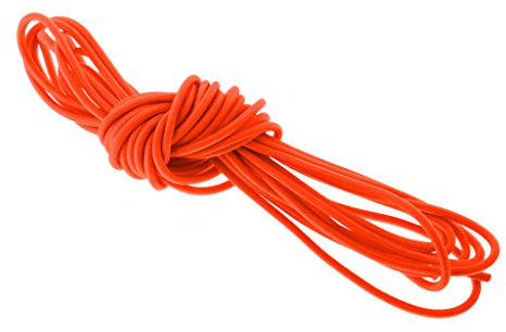 Sharplace Expanderseil 3mm Gummiseil Planenseil Spannseil Elastische Abspannseile Seil (Orange), 5m