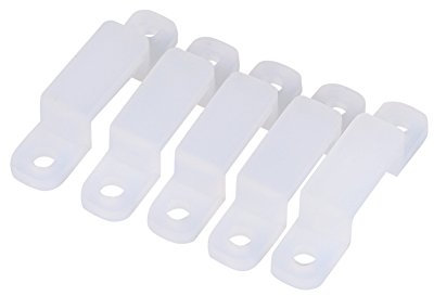 Fdit 100 Stück LED Light Strip Anschluss Silicon Fastener Clip Befestigung 3528 5050 1210 RGB LED Streifen 8/10/12mm, 0.8 cm