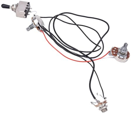 Bnineteenteam Gitarren-Kabelbaum-Kit, Gitarrenkabelbaum 3-Wege-Push-Pull-Schalter-Kabelbaumsatz für Dual-Humbucker Gitarre Kabelbaum Les Paul Musikinstrumentenzubehör