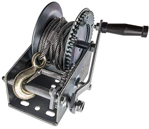 maXpeedingrods 3500Lbs Engranaje Cabrestante Manual Camionetas Remolques 1500KG 10M