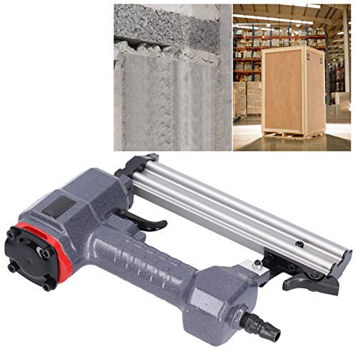 Chiodatrice pneumatica, chiodatrice pneumatica con pistola per punti metallici F, multi-funzionale 0.4-0.5Mpa ergonomica per tappezzeria, bricolage, falegnameria, falegnameria