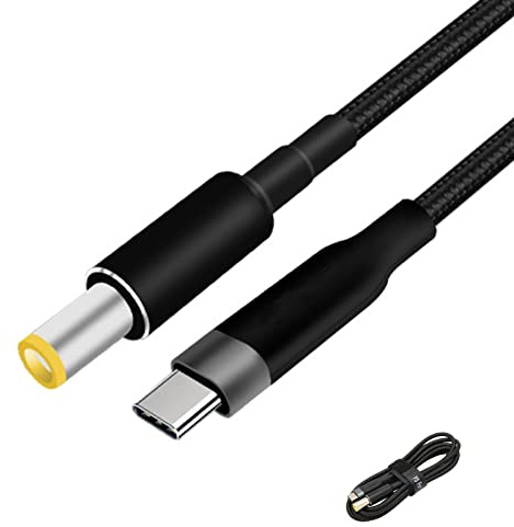 USB-C to DC Cable, 20V/5A 100W USB Type-C Male Input to DC 7.9 x 5.5mm Male Power Cables, PD Charge Cord, Laptop Power Supply Cord, Plug Extension Charge Cable for LENOVO(1 Meters)