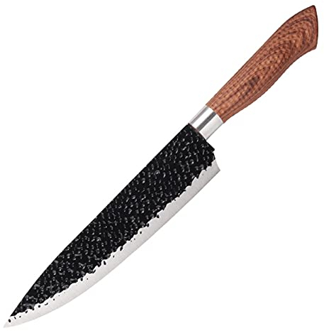 meowko Coltello da Chef da 8 Pollici Coltello da Cuoco Multifunzione per Il Taglio della Carne Coltello da Cucina per Sushi Sashimi Sashimi Coltello da Cucina in Acciaio Inossidabile