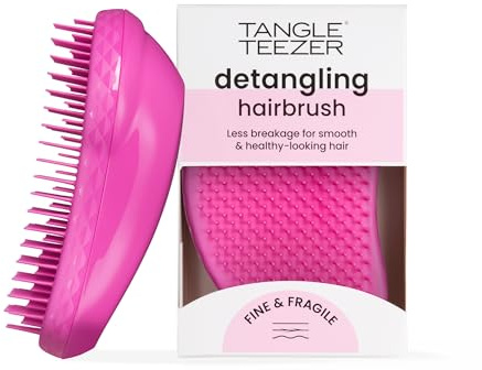 Tangle Teezer | Die feine und zerbrechliche Haarbürste zum Entwirren für nasses und trockenes Haar | farbbehandeltes, feines, zerbrechliches Haar | helle Beere