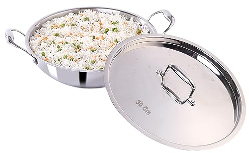 Wonderchef Nigella Triply Kadhai with SS Lid 30 cm