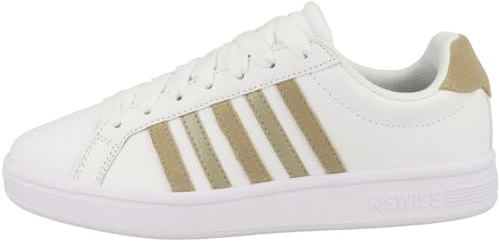 K-Swiss Court Tiebreak Damen Sneaker 97011-943-M Weiss blau