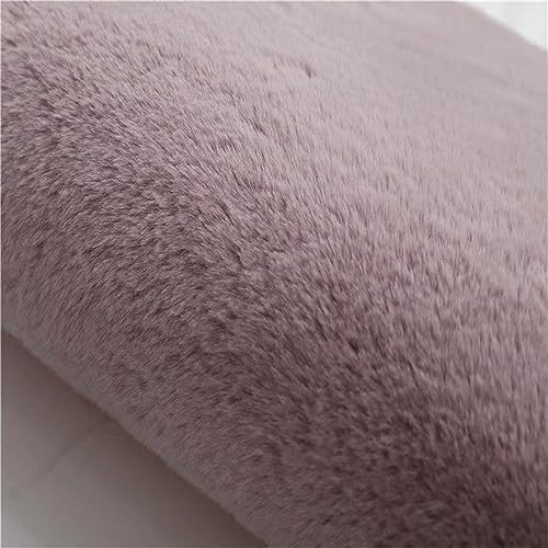 ZWPILY Hochflor Teppich, Einfarbig, Flauschiger Langflor Teppich, Shaggy Flokati, Rechteckig, Pflegeleicht, Wohnzimmerteppich - Fellteppich - Modern Kunstfell Carpet für Schlafzimmer,Lila,200x250 cm