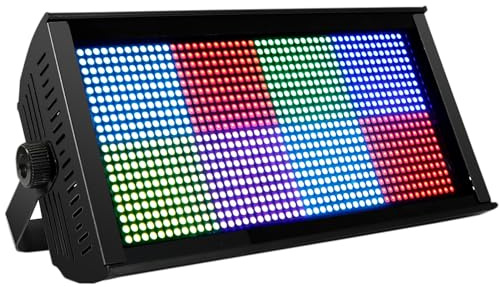 SHEHDS Stage Light Wash Strobe LED 200W RGB Marquee (8 Segments) Uplights DMX512 Metal Housing DJ Light for Party Disco Wedding Holiday KTV Birthday