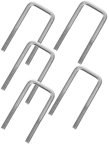 Schrauben Edelstahl Biegung U Hardwares Rohr befestigen geformte Rohre quadratisch 2 Zoll breit Klemmen U-Bolzen Boot 5 Stück
