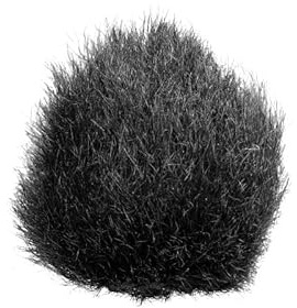 Shure MoveMic Accessory - Furry Windscreen for Wireless Lavalier Microphone, Black (AMV-LAV-FUR)