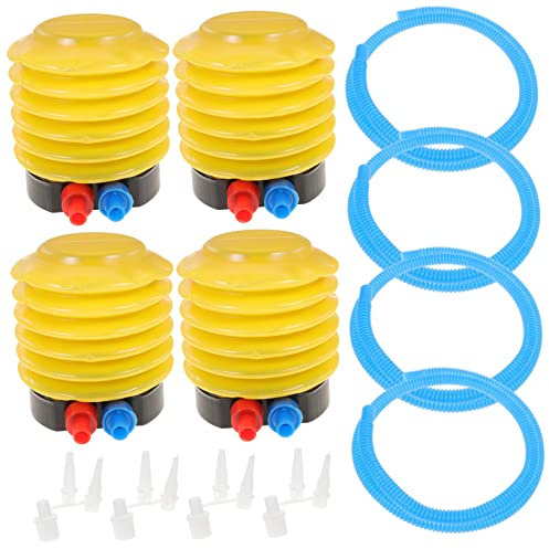 POPETPOP 4pcs Pump Inflatables Portable Inflator Pump for Paddling Pool Camping Air Bed Balls