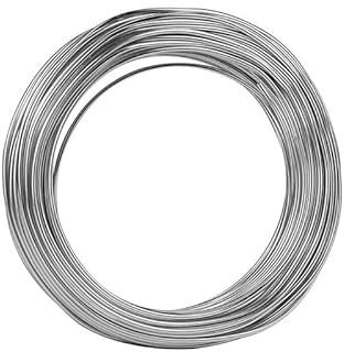 SkyjOy Stahlseil 100 m-1 m Länge 304 Edelstahldraht Weicher/Harter Stahldraht Durchmesser 0,02 mm-3 mm Einzelstrangbindung Weicheisendraht Rostschutz Drahtseil(0.05mm X 100M,Soft Steel Wire)