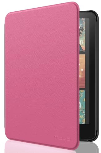 MoKo Hülle für 7 Kindle Paperwhite 12. Gen& Colorsoft, Rosa | Leichte Schutzhülle，Auto Aktiv-/Ruhemodus, wasserdichte Schutzhülle,für Kindle Paperwhite 12.Gen& Kindle Colorsoft 1st 2024