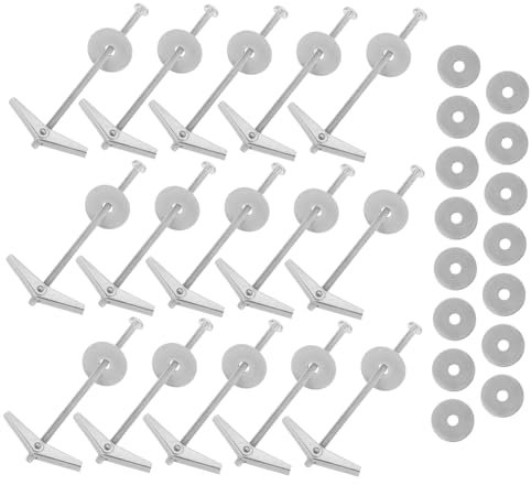 DONFAMDS 15sätze Flügelmutter Und Kippdübel-set Für Trockenbauwände Hochleistungsanker Aus Kohlenstoffstahl Schnellverschluss-flügelmuttern Zubehör Für Schwere Gegenstände