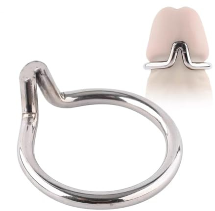 Gobuying Stainless Steel Male Cock Ring Glans Ring Metal Penis Ring Eagle Beak Rings Erection Delayed Ejaculation Increase Stimulation Sex Toys for Men (30mm/1.18in)