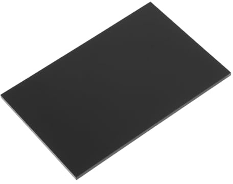 Cabilock Plaque Acrylique Noire Miroir Épaisseur Opaque pour Bricolage Décoration et Présentoir Matériau Robuste et Portable