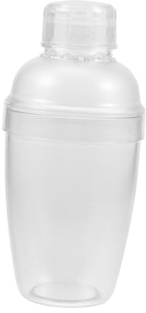 Alipis Shaker Per Cocktail 350ml in Plastica Trasparente Con Bilancia Integrata e Filtro, Tazza Mixer Per Bevande, Shaker Per Tè, Caffè, Strumento Per Bar e Uso Domestico