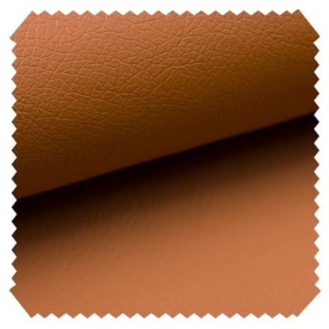 novely® SOLTAU - Weiches PU-Kunstleder in Premium-Qualität - Robuster Polsterstoff - Möbelstoff in Echtleder-Optik - Pflegeleichte Meterware 1lfm | Farbe: 14 Terracotta
