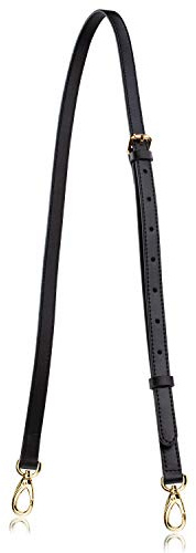 Allzedream Genuine Leather Purse Strap Replacement Crossbody Handbag Long Adjustable (Black)
