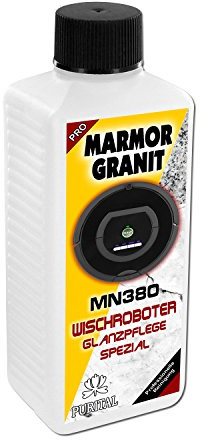 MN380 Marmor + Granit Glanz Reiniger für Wischroboter, Nasswisch-Roboter, Reinigungsroboter und Bodenwischroboter - Reinigungsmittel und Pflegemittel (250 ml)