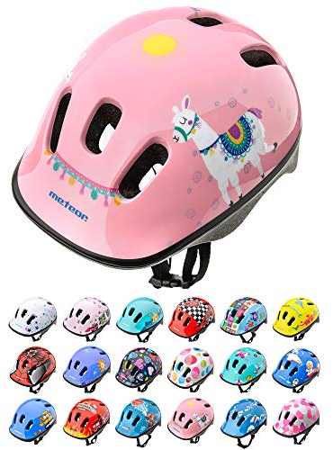 meteor® Kinderfahrradhelm Sicherer Fahrradhelm Kinder-Helm rollerhelm Jungen kinderfahrradhelm für Mountainbike Inliner skaterhelm BMX fahradhelm Scooter Kinder Bike Helmet