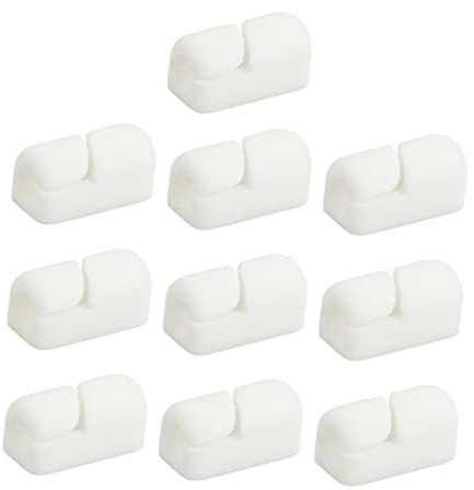TEHAUX 10 Pièces Organiseur De Câbles Usb Clips Pour Câbles Ethernet Range-câbles Pour Bureau Lot De Supports De