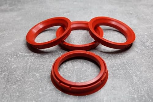 Zentrierringe Distanzringe 73,0 mm x 57,1 mm rot für Alufelgen