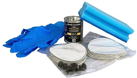 HSS Schrauben Reparaturflicken SET 50 Stk. Weiß für Blechdächer | 50 Stk. SET · Weiß · Runde Flicken · Zur nachträglichen Abdichtung von Schrauben · Blechdach · Wasserdicht · Ohne Lösemittel