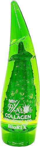 99% Purity Aloe Vera Gel with Collagen and Hyarulonic Acid for Face, Body and Hair 250 ml