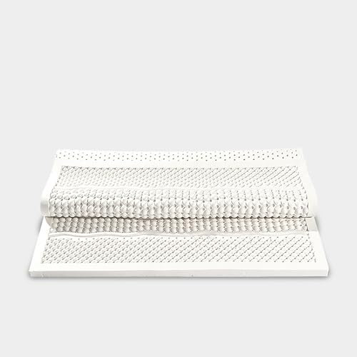NaKeah 100% natürliche Latexmatratze, waschbare natürliche Latexmatratze importierte Naturkautschuren 2,5 cm Dicke Heimwohnheime,2.5cm,150x190cm