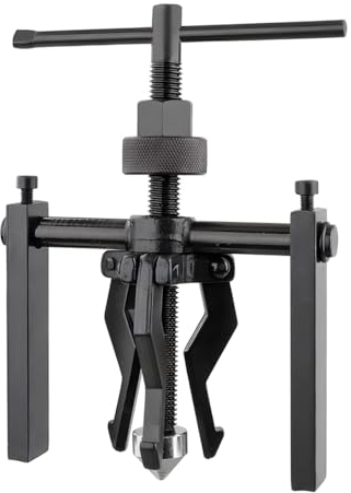 JNNJ Estrattore per Cuscinetti Interni, 3 Ganasce Estrattore Ingranaggi, Rimozione Dell'ingranaggio Attrezzi Utensile Manuale Kit, Acciaio al Cromo Vanadio Nero Manutenzione Meccanica Auto per Moto