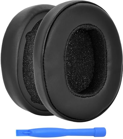 Ear Pads Replacement for Skullcandy Crusher Wireless/Crusher Evo/Collina Strada/Crusher ANC / Hesh3 / ANC/Evo Headphone by MMOBIEL - Ear Pad Cushion - Earpads Replacement - Black