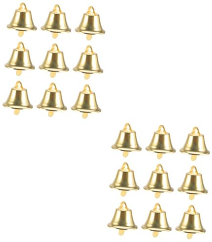 Warmhm 70 STK Weihnachtsglocke weihnachtsdeko Christbaumschmuck weihnachtdeko goldene Glocken Mini-Glocken zum Basteln aus Silber Weihnachtsanhänger Anhänger für Weihnachtsbaum