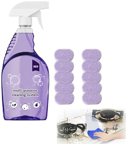 Nuroclean Spray, Nuroclean Cleaner, Nuroclean Allzweck-Reinigungsspray, Cleanlix Cleaner, Cleanlix Reinigungsspray mit Reinigungstabletten, Reiniger zur sofortigen Fleckenentfernung (1, 10 tablet)